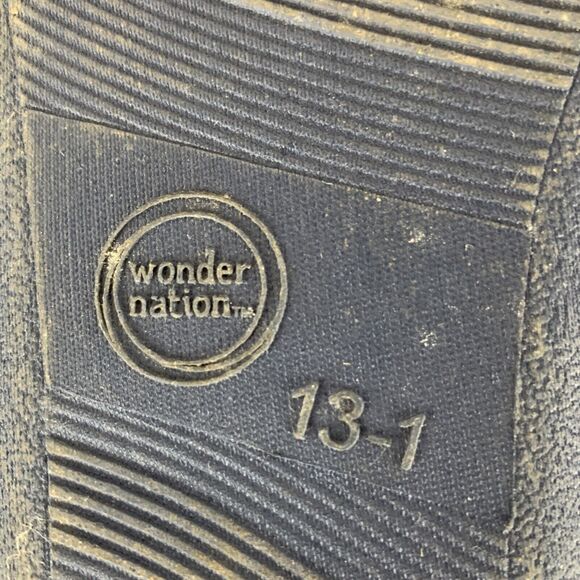 Wonder Nation Boys Size 13-1 Fur Slipper Pizza Burger Give Me Some Space Suede - Picture 11 of 11